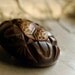 Vintage Button Brooch Chocolate Chunk Bakelite Brown Button Jewelry