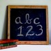 Vintage Chalkboard Rustic Natural Slate in Wooden Frame