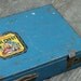 Vintage Toy Toolbox American Tool Chest Rusty Blue Tool Box