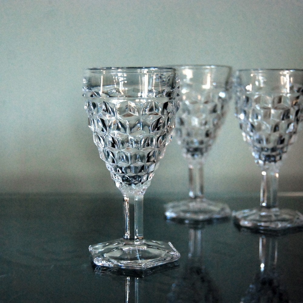 Vintage Wine Goblets 7