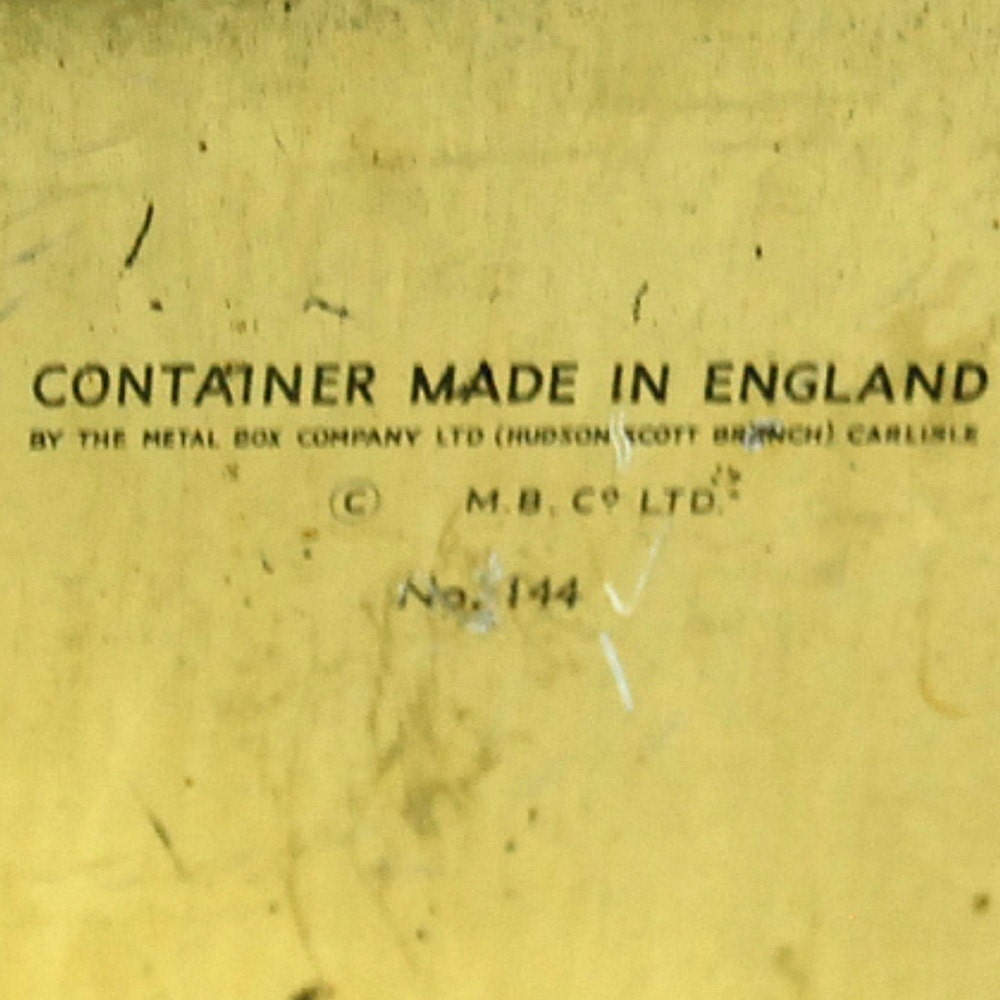 Vintage Floral Tin Box by Metal Box Company England