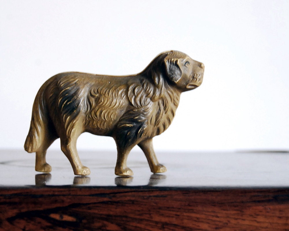 Vintage Dog Figurine Plastic Animal Toy Celluloid