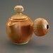 Kyusu Teapot, wood-fired stoneware w/ natural ash glazed surface