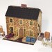 Emily's Dollhouse, A Fully Assembled Pop-Up Cardboard Dollhouse with all accessories (1/2 scale)