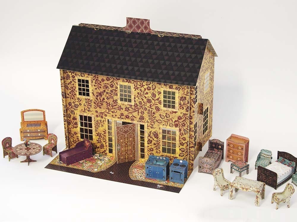 paper pop up dollhouse