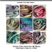 Watercolor Silk Ribbons Hand Dyed and Sewn Strings You Pick 6 Assortment
