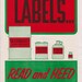 Vintage Workplace Safety Poster 1960s National Safety Council - Read And Heed Warning Labels