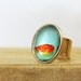 Photo Ring - Agua - Red Tulip Wearable Art Photo Ring