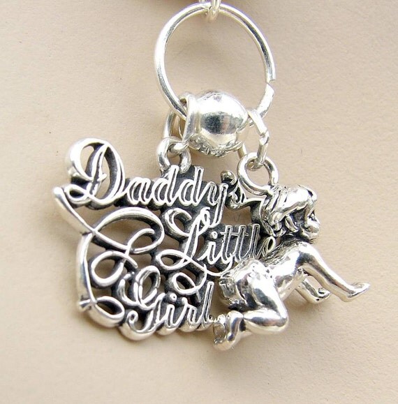 Daddy's Little Girl Necklace STERLING SILVER 18 Inch