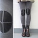 Knee Patch Leggings - Grey