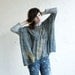 Box T - Sheer Burnout Jersey - Leopard - heather grey sleeves - One Size - Last One