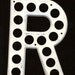 Vintage Wall Letter Metal Highway Letter Letter R Alphabet Letters