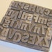Lead Letterpress Mixed Group of Unique Fonts Group Lot in a Variety of Fonts and Sizes