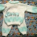 Knit Train Outfit 6-9 Months