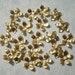 20 Raw Brass Flowers - 11mm