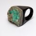Tierra Square Colombian Emerald and Horn Ring