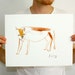 One-off Original Gouache and ink painting on watecolour paper- kids - LION