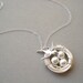 Silver Sparrow Nest with White Pearls