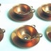 6 Vintage Copper Plated Coffee or Tea Cup Charms