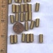 25 Brass Spring Spacer Beads, 14mm x 6mm