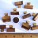 20 Vintage Brass Crimp Ends, Fabric or Ribbon, 25mm, With Teeth and End Hook