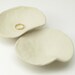 Trinket dishes - pair of handbuilt organic pinch pot bowls - stoneware clay
