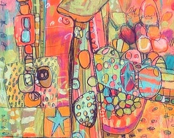 CIRQUEY Giraffe Jennifer Mercede Canvas Print 28x15