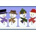 Snowman paper piecing quilt block pattern PDF