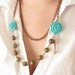 Statement necklace Spring fashion Romantic necklace Copper necklace - Wire Wrapped