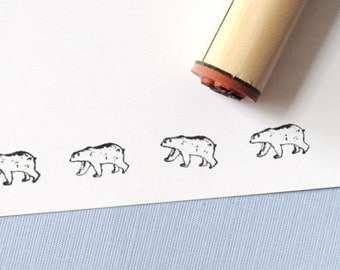Polar Bear Rubber Stamp