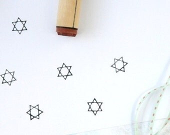 Star of David Rubber Stamp