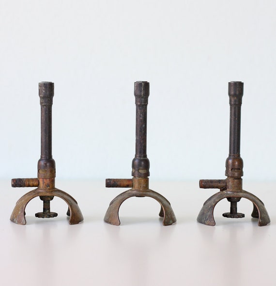 RESERVED Vintage Bunsen Burners Set of 3