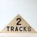 Vintage Railroad Sign - 2 Tracks
