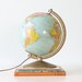Vintage Lighted Globe - 10" Replogle Library Globe