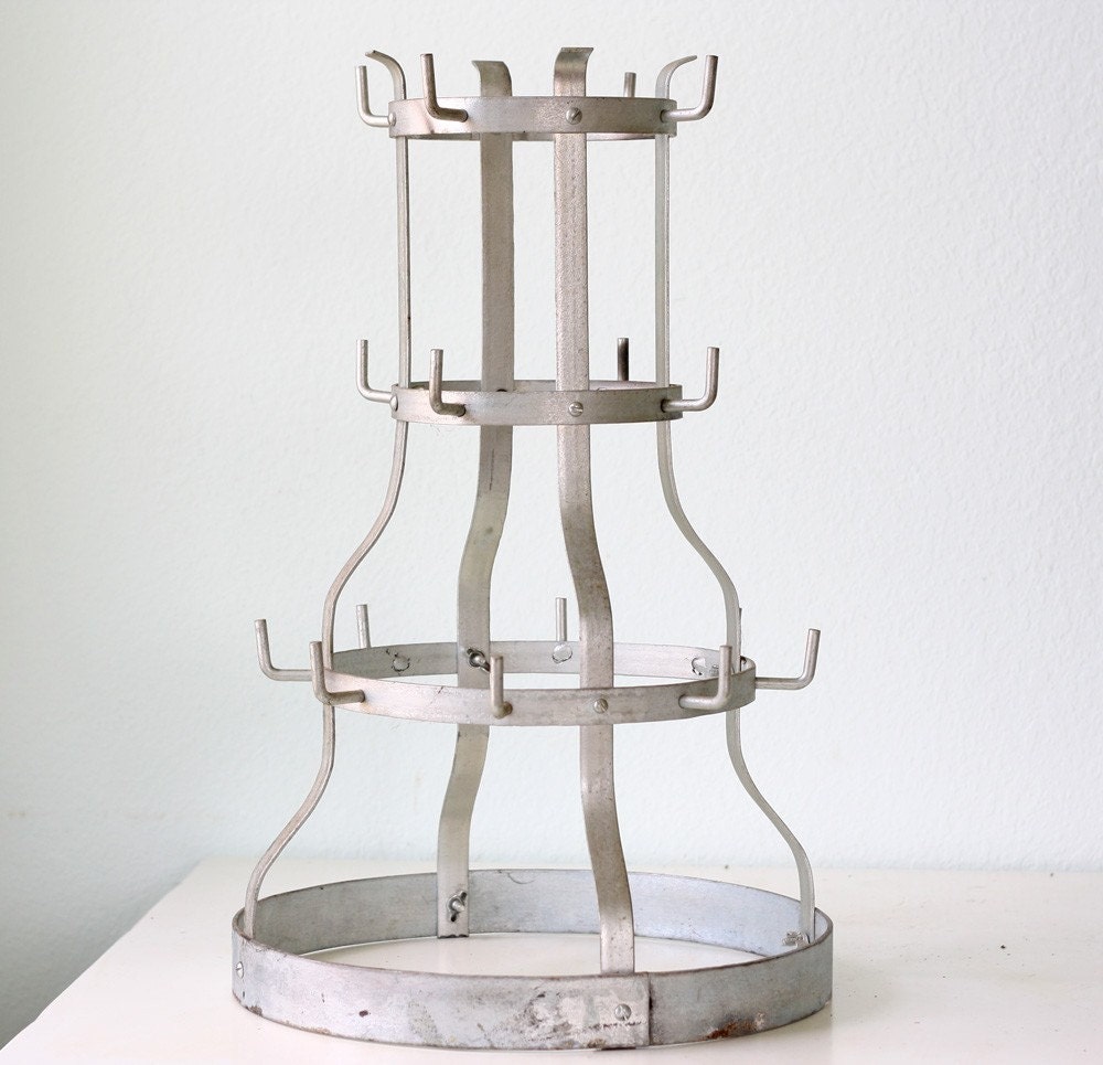 vintage bottle rack drying Bottle Metal Drying bellalulu Rack by on Vintage Etsy