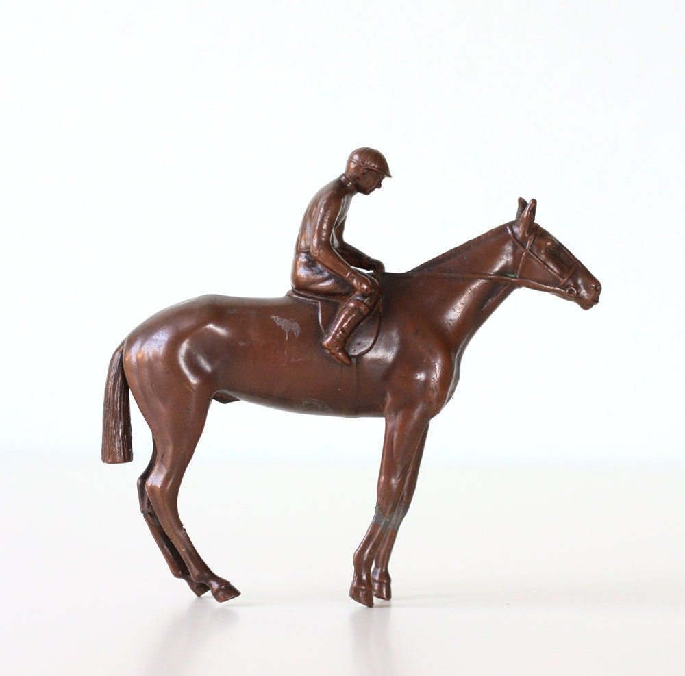 Vintage Lead Horse with Rider