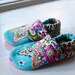 turquoise baby shoes