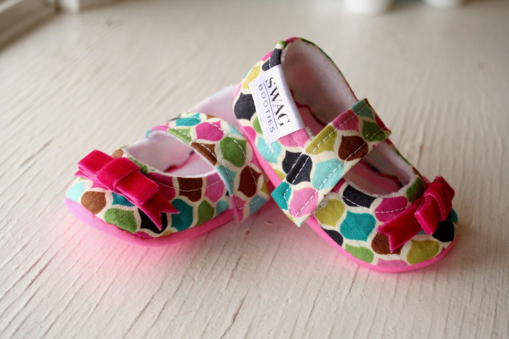 maryjane baby girl shoes toddler newborn velcro strap booties