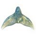 Lampwork Boro Glass Pendant - Focal Bead - Whale Tail RESERVED FOR sharebear13