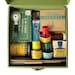 Vintage Office Supplies In A Retro Green File Box