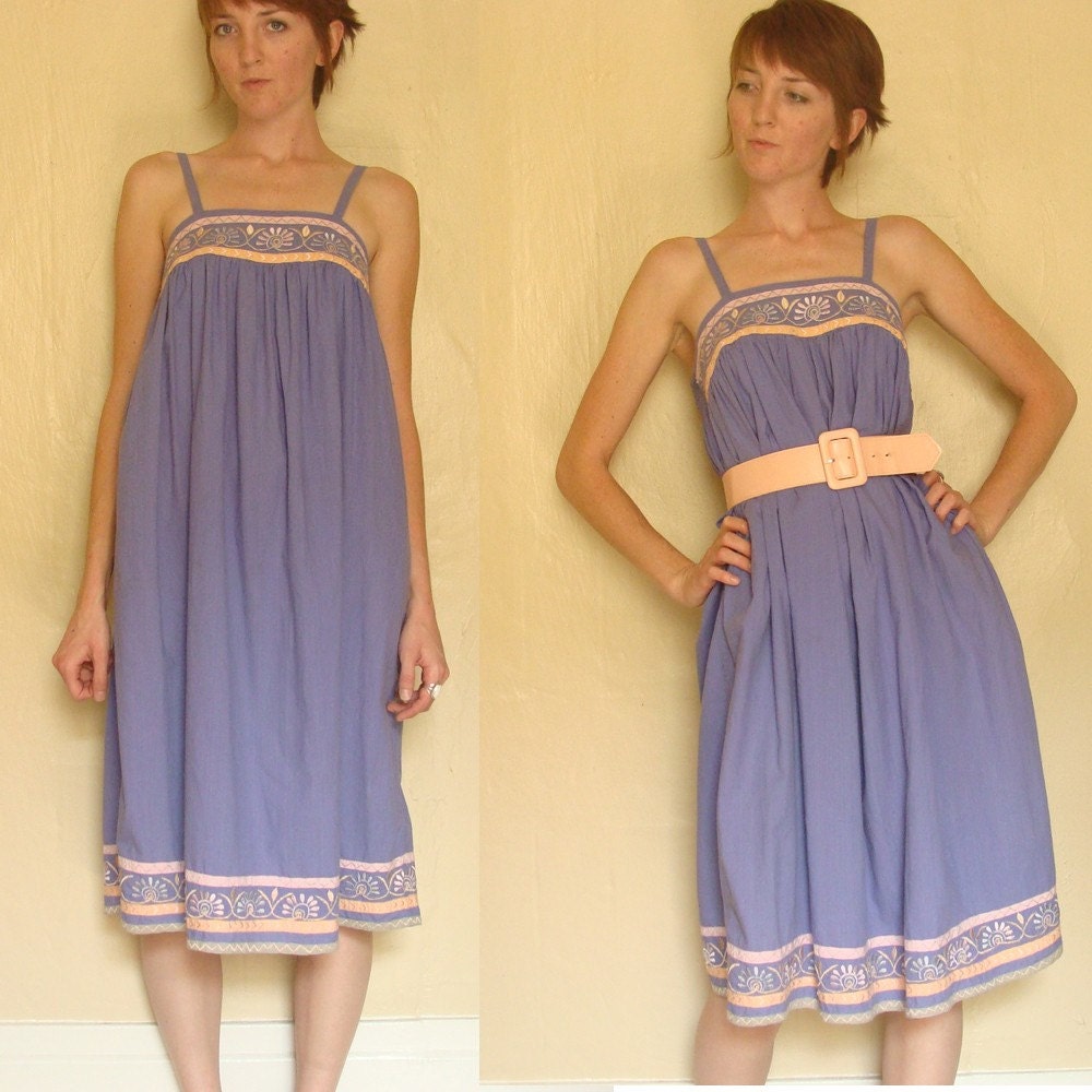 Vintage INDIAN COTTON Spaghetti Strap Jumper