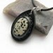 Reserved for Sandy - Dalmatian Jasper Stone & Leather Pendant - Earth Medallion