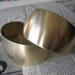 Unfinished Blank Raw Brass Tapered and Domed Cuff Bracelet - B105