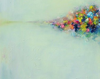Fine Art Print- Giclee PRINT 8x10-Abstract Landscape 3 - from original oil painting- wall decor- wall art