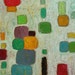 Exploration abstract ORIGINAL OIL Mix Media Painting 12 x 12 inches