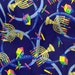 Judaic Fabric Remnant Dreidels and Menorahs