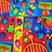 Judaic Fabric Fat Quarters Colorful Hanukkah Cotton
