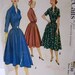 Vintage Sewing Pattern McCall's 9150 Rockabilly Dress Bust 34 Complete