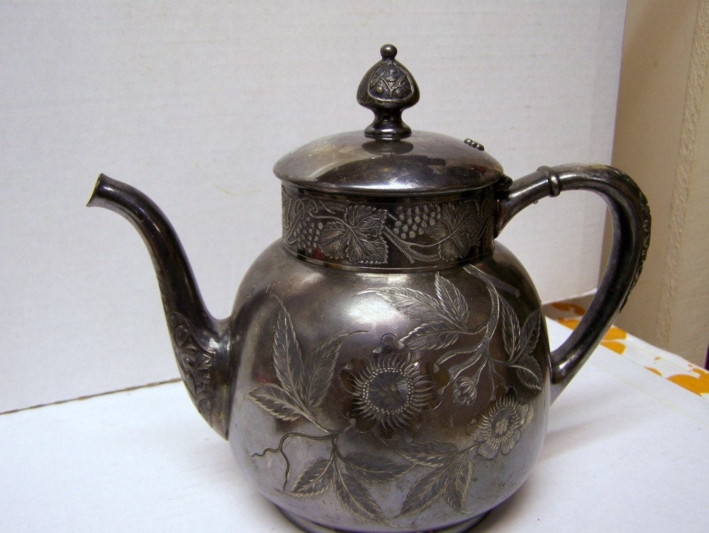 Vintage Silver Teapot by GoofingOffSewing on Etsy