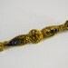 Vintage tie pin, brooch, gold tone with colored stones circa 1950